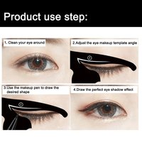 Modèle Shaper Modèle Beauté Sourcils Moule Pochoirs New Cat Line Pro Eye Makeup Tool 76*87mm Eyeliner Templates