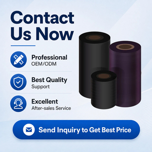 ริบบิ้นเรซิ่นสีดำสำหรับเครื่องพิมพ์ความร้อน ขนาด <span class=keywords><strong>110x300</strong></span> มม. ริบบิ้นหมึกพิมพ์แบบถ่ายโอนความร้อนชนิดแว็กซ์เรซิ่น ขนาด 110 มม. x 300 ม. - Product Image 6