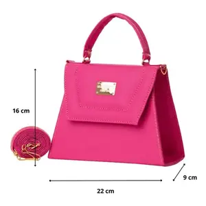 Borsa a Tracolla Fana Selene Buganvilia 22 Cm con Manico Singolo, Impermeabile, Fodera in PU, Borsa da Donna - Product Image 1