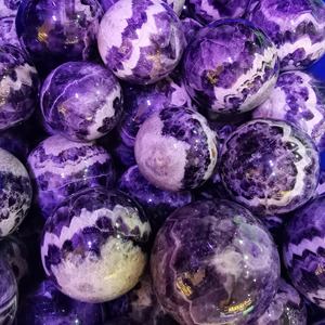Groothandel Natuurlijke Helende Stenen Hoge Kwaliteit Droom Amethist Bol Enorme Grootte Kristal Ambachten Voor Decoratie - Product Image 2