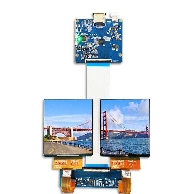 3.81 Inch 1080*1200 IPS Mini AMOLED Display RGB Color MIPI DSI OLED Dual Screen Module for AR VR Helmet Headset