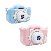 Appareil photo numérique pour enfants, mini reflex numérique, écran 2,0 pouces HD, grand angle 180°, jouet mignon, cadeaux d'anniversaire et de Noël pour enfants