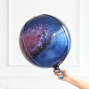 Ballon en film d'aluminium imprimé 3D 4D de 22 pouces, thème univers, étoiles et Terre, décoration de fête sur le thème de l'espace - Product Image 5