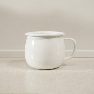 Tazas de Esmalte Estilo Japonés Personalizadas con Estampado de Vientre, Taza de Esmalte con Diseño de Vientre para Café y Leche - Product Image 4