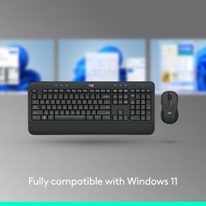 Pour clavier et souris sans fil avancés Mk540, combo 108 touches, touches multimédias, design ergonomique pour PC Windows, noir - Product Image 5