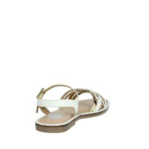 Sandalo Gioseppo da bambina 75336 bianco con cinturino intrecciato alla caviglia, modello estivo - Product Image 3