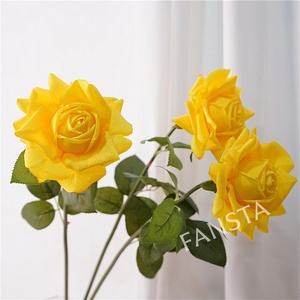 <span class=keywords><strong>Rosas</strong></span> Artificiales de Látex <span class=keywords><strong>con</strong></span> Tacto Real, Hidratantes, Lavables, para Decoración Floral de Bodas, Hoteles <span class=keywords><strong>y</strong></span> Hogares - Product Image 2
