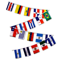 String triangle suspendu, décoration imprimée personnalisée, drapeaux de sport double face