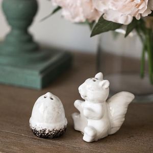 Design senso di ceramica piccoli ornamenti stile Country americano sale pepe zucchero barattoli di spezie Creative piccole spezie - Product Image 4