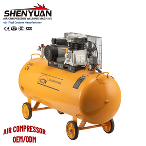 <span class=keywords><strong>Compresseur</strong></span> d'air portable de qualité industrielle SHENYUAN OEM 3HP 200L 300L à piston haute pression entraîné par courroie pour la réparation automobile - Product Image 3