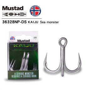 Musta 36328NP-DS Great Sea Monster, Anzuelo Triple Reforzado 7X para Pesca en Aguas Profundas, Tridente con Barbas para Pesca en Agua Salada - Product Image 4