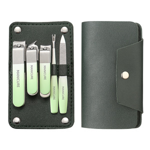 Rose Milare – Ensemble de ciseaux et coupe-ongles en acier inoxydable personnalisé, 5 pièces, professionnel, durable, portable, outils de manucure classiques - Product Image 2
