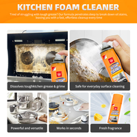 Nettoyant Mousse Cuisine Polyvalent pour Four et Maison, Dégraissant Puissant contre Graisse, Saleté Tenace et Taches d'Huile en Spray