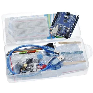 HAISEN Kit pemula kompatibel dengan arduino Creator Kit papan roti Kit DIY untuk UNO R3 basic