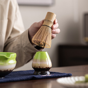 Ensemble de cinq bols à matcha en céramique de porcelaine écologique, style japonais moderne Eastern Rock, inspiré des outils à café et à thé, pour la maison - Product Image 4