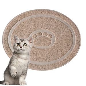 Tappetino in PVC per <span class=keywords><strong>Gatti</strong></span> Stile Cartone Animato, Tappetino in Plastica con Motivo Solido per Animali Domestici, Tappetino per Porta e Toilette per <span class=keywords><strong>Gatti</strong></span> e Cani - Product Image 1