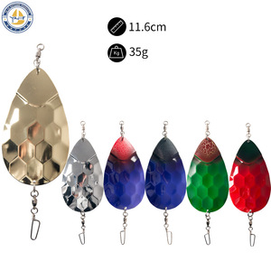 Señuelo de Pesca Yajie Spoon de 11.6cm y 35g, Cebo Metálico para Pesca en Agua Salada, Pesca al Aire Libre - Product Image 1
