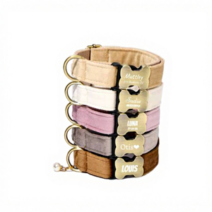 ชุดโบว์ผูกคอสุนัขแบบ Veet ทำจากหนังออกแบบได้ตามต้องการพร้อมตะกั่วและโบว์แฟนซีสำหรับเป็นของขวัญแต่งงาน - Product Image 1