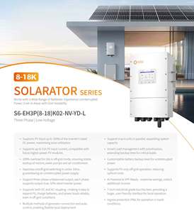 Nuevo Controlador de Carga Solar MPPT de 48V, 3 Fases, 8Kw, 10Kw, 15Kw, 10Kva, 12Kva, Híbrido para Red Solar - Product Image 2
