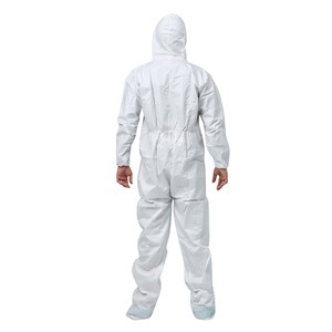 Combinaison de protection Junlong Type 5/6 homologuée pour salle blanche, avec protection anti-coupure, antistatique, imperméable en matériau microporeux et bottes - Product Image 3