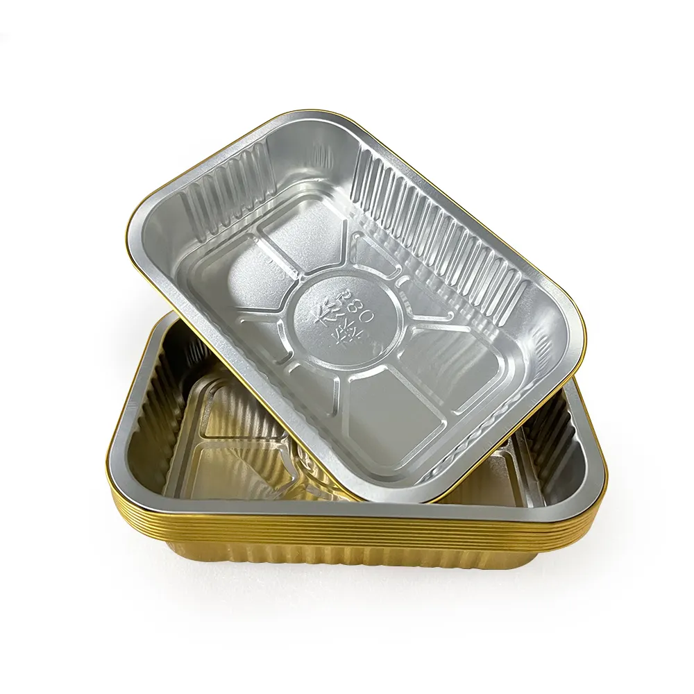 Disposable Containers Meal Prep Oven Safe Recyclable Round Aluminum Foil Containers Pans