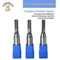 Warrior's Bit CNC Router Bits TCT Chipbreak Rougher 3 Flûtes Droite Bits Rainurage Fraise pour Bois Travail Du Bois