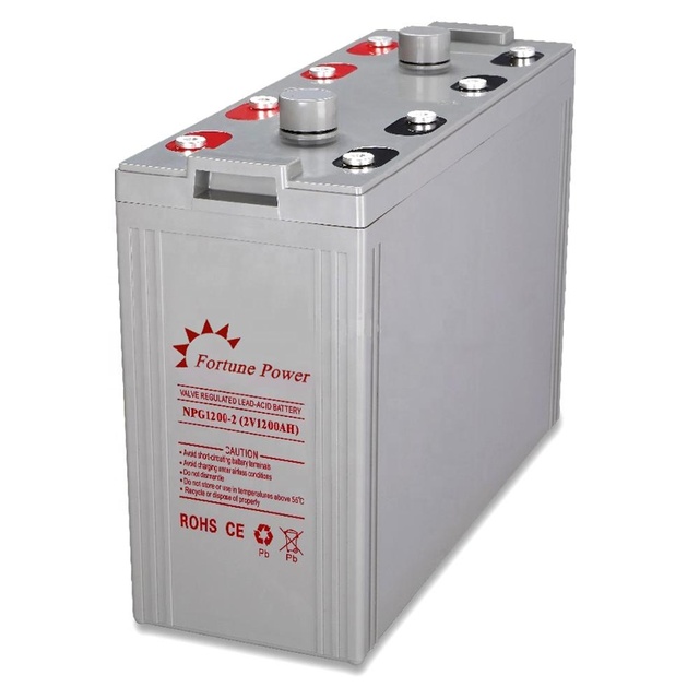 China Lead Acid Battery 2V 1200Ah for Golf Carts & UPS with 15-20 Year Life and 5 Year Warranty