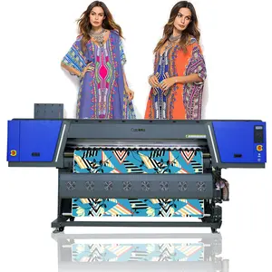 1.8m 1.9m stable supplier commercial inkjet roll sticker banner printing machine sublimation printer with 4 eps i3200 head