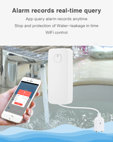 Système d'alarme de sécurité Tuya pour la maison, détecteur de fuite d'eau indépendant, alerte de niveau d'eau via Wi-Fi, système d'alarme de sécurité contre les inondations, ABS, 90 dB, portée de détection de 10 m