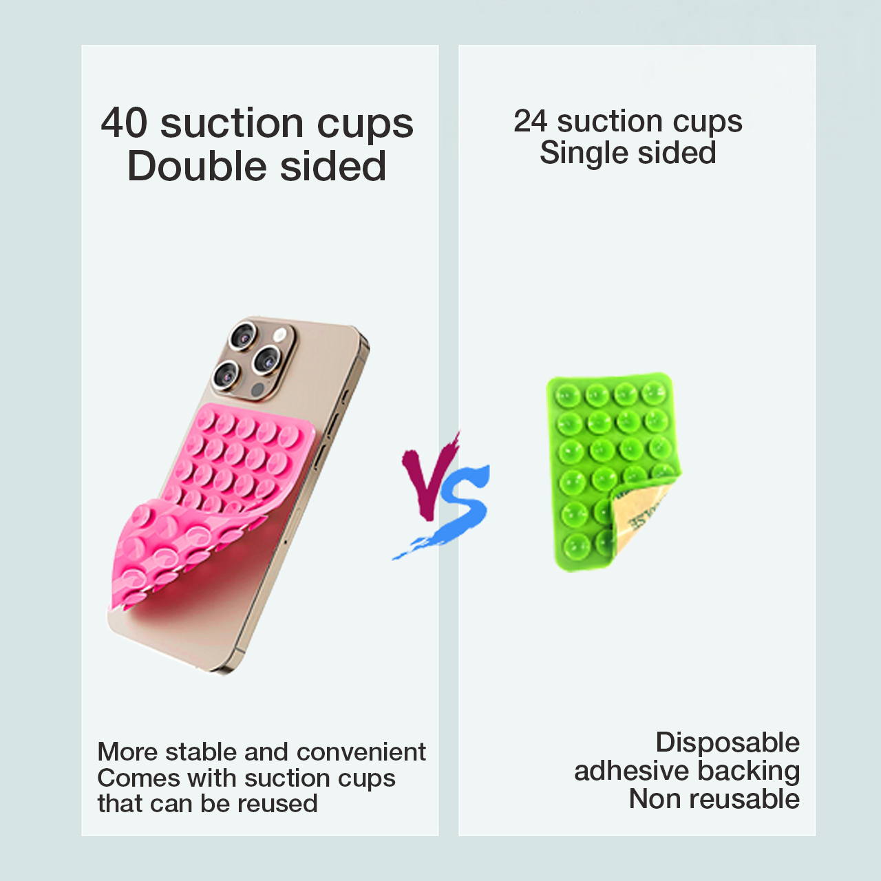 Double Side Suction Cup Phone Mount Phone Holder Accessories for iPhone and Android Cases Mobile Stand Fidget Toy Gift · image 2