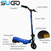 Flj-trottinette électrique pour enfants, 120w, prix d'usine en europe