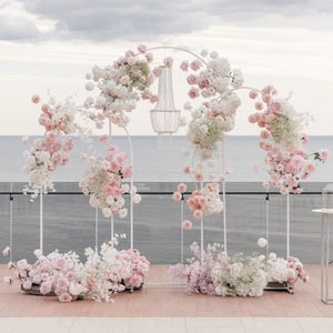 Arco de Boda Dorado LANJO de 1.5m, 1.8m y 2m, Soporte para Fondo de Boda, Arco de Hierro Elegante, Simple y Fácil de Montar - Product Image 3