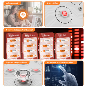 IDEATHERAPY 8-Wellenlängen Sprachgesteuertes App-Controlliertes Quad-Chip Infrarot-Therapiegerät Ganzkörper Rotlicht-Infrarot-Therapie-Panel - Product Image 5