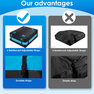 Sac de <span class=keywords><strong>toit</strong></span> de voiture en PVC 500D de haute qualité, grande capacité, imperméable, <span class=keywords><strong>pliable</strong></span>, style sport, boîte à bagages de <span class=keywords><strong>toit</strong></span> pour voitures - Product Image 4