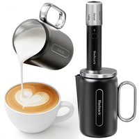 Mousseur à lait automatique haute vitesse 5200 tr/min, 3 modes, étanche IPX4, prix compétitif, moule personnalisé, pour le marché mondial du café