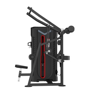 Appareil de musculation à charges sélectionnables pour entraînement de force : Lat Pulldown et Rame assise - Product Image 4