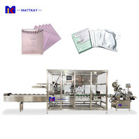Machine d'emballage automatique de masques faciaux avec comptage et connexion, pour ligne d'emballage de cartons de qualité assurée