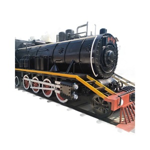 Vintage Steam Locomotive Model Metal <b>Outdoor</b> Decor Commercial Display <b>Train</b> Engine Replica - Product Image 1