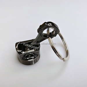 TURBOOST Alliage Moteur Piston Porte-clés Accessoires De Voiture Turbocompresseur Style Heavy Metal Porte-clés - Product Image 3