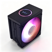6H120BSX1 Digital Temperature Display CPU Air Cooler High Performance ARGB PWM Fan Quiet Fit Intel LGA 1700 1200 AMD AM5 AM4