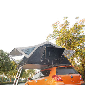 Tente de camping sur le toit de SUV à coque souple automatique abri en toile pliable pour 3-4 personnes pour voitures en vente tente de toit extérieure - Product Image 2