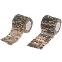 Attaches de câbles réglables camouflage, auto-adhésives, avec patch élastique auto-agrippant, en nylon camouflage personnalisé