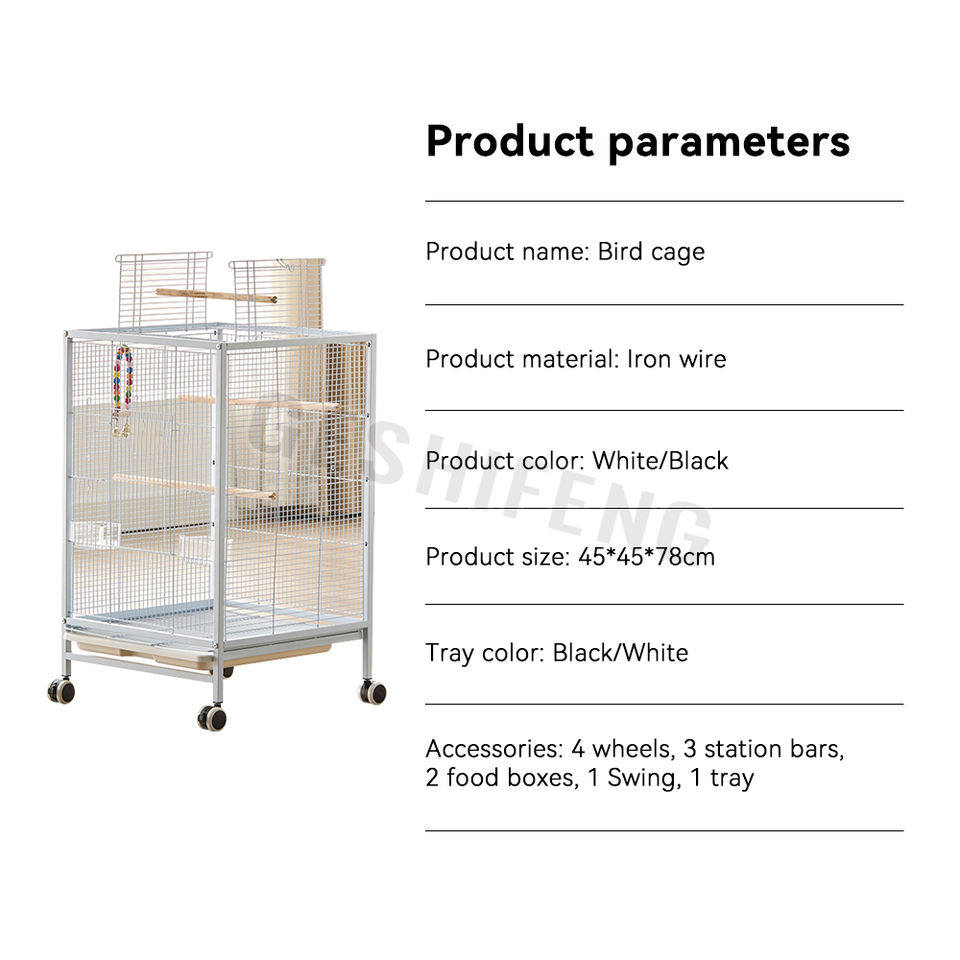 Illustration of Moveable Floor Parrot Cage Design