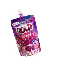 Sachet Doypack personnalisé en feuille d'aluminium avec soufflet de fond anti-fuite et bec verseur, capacité 500g 1L, pour emballage liquide rechargeable de jus, vente en gros