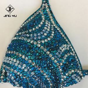 Bikini scintillant avec strass pour femmes, string de bikini scintillant avec strass, ensemble de maillots de bain - Product Image 5