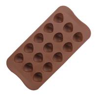 MUYULINS Fabrik Bestseller 15-Loch LFGB Platin Lebensmittelechte Antihaft 3D DIY Benutzerdefinierte Silikon-Muschelförmige Schokoladenform