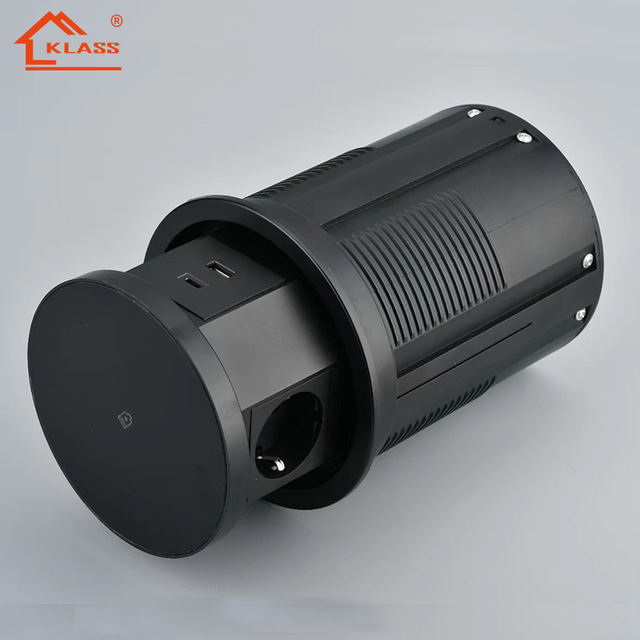 New Arrival OEM/ODM Pop Desktop Lifting Socket Waterproof 15W Wireless Charging USB Type C Port Kitchen Flame Retardant Tempered