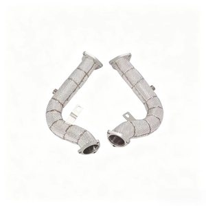 Tuberías de Escape de Alto Flujo SS304 con <span class=keywords><strong>Aislamiento</strong></span> Térmico para Audi A5 A6 A7 S4 S5 B8 B8.5 C7 C7.5 2012-2018 3.0T V6, Mejora del Sistema de Escape - Product Image 3