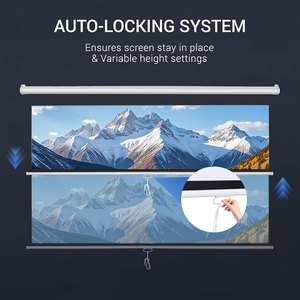 <span class=keywords><strong>Écran</strong></span> de projection manuel de 100 pouces, compatible 4K 3D HD, <span class=keywords><strong>pour</strong></span> salon, compatible avec tous les types de projecteurs - Product Image 3
