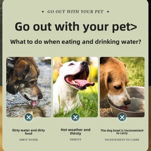 Portable pliable pliable voyage eau nourriture alimentation chien chat TPE bol - Product Image 3